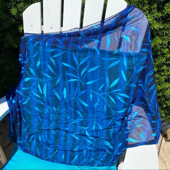 Other - Swimsuit Tie At Waist Coverup Shades of Blue